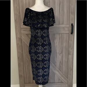 GIBIU Large fitted off the shoulder dress